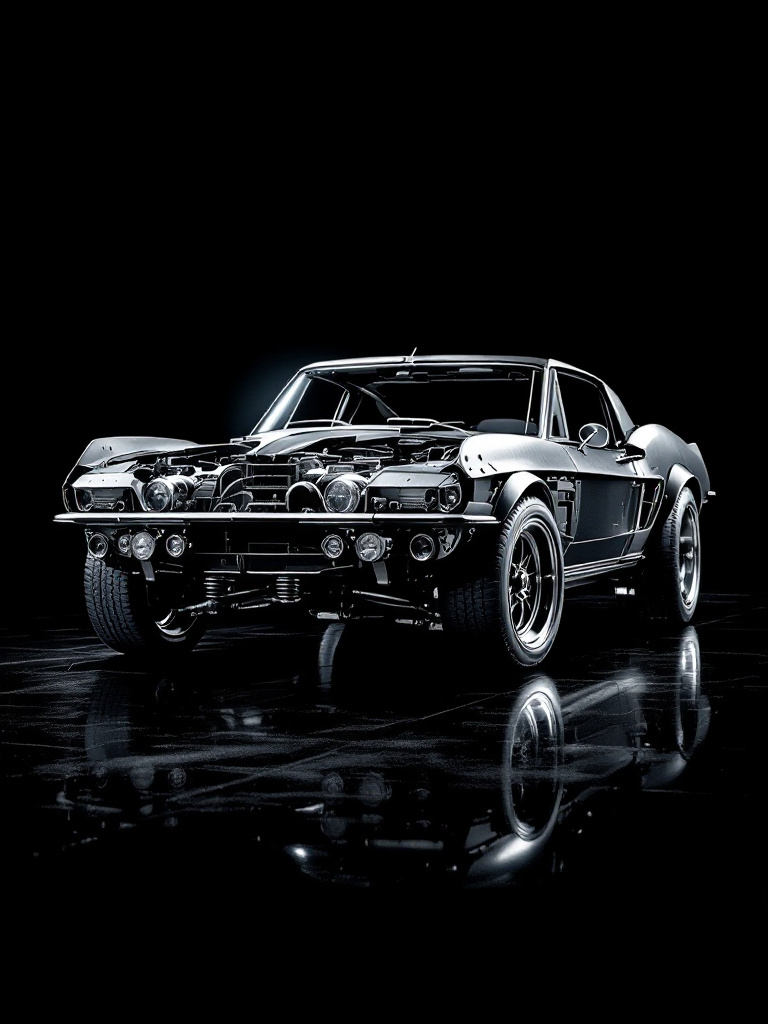 1967 Ford Mustang three-quarter